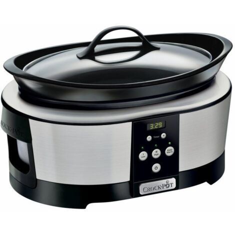 Olla de cocción lenta eléctrica Olla de cocción lenta Crockpot 5,7 l cromo SCCPBPP605-050 (1/5)