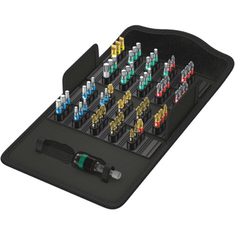 Juego de puntas rectas Bit-Safe 61 BiTorsion 1 PH PZ TORX Wera