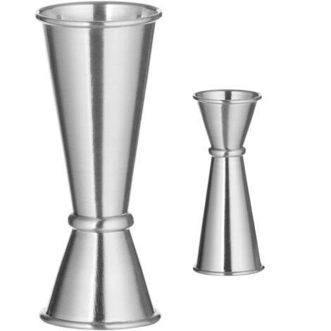 Vaso medidor de doble cara para coctelería, 25 ml 50 ml (1/3)