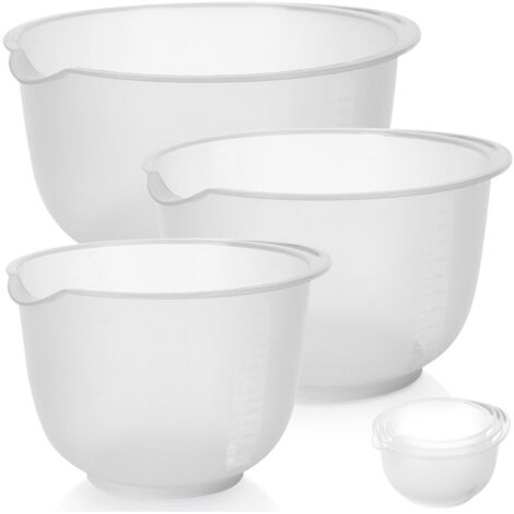 Bol para mezclar de cocina con taza medidora de 1,5 / 2 / 2,5 l, 3 unidades. (1/5)