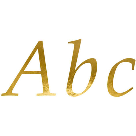 Pegatinas todas las Letras, personalización, oro (1/5)