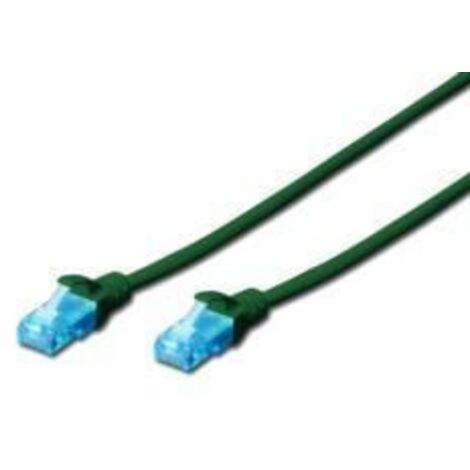 Cable de conexión DIGITUS UTP cat. 5e de 2 m, PVC verde (1/3)