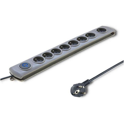 QOLTEC 50167 PROTECCIÓN CONTRA SOBRETENSIÓN 8 SALIDA(S) AC 230 V 1,8 M GRIS - PROTECCIÓN CONTRA SOBRETENSIÓN (8 SALIDA(S) AC, TI (1/2)