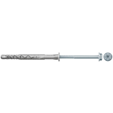 Fischer 50x Taco de caña larga SXRL 10 x 140 mm FUS tornillo hexagonal con arandela - 522723 (1/4)