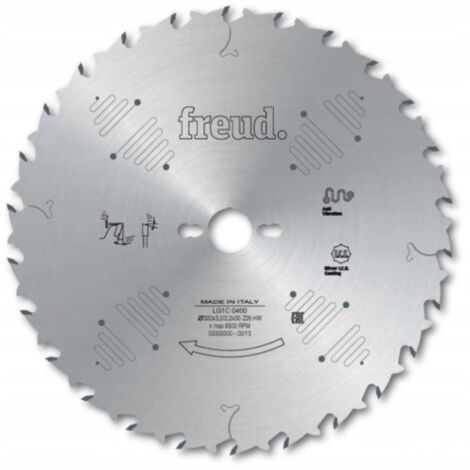 Cuchilla trapezoidal plana para laminados de alta presión HPL FREUD - Ø250 3,2/2,2 AL30 Z80 TP- - F03FS05119 -LU3F 0200