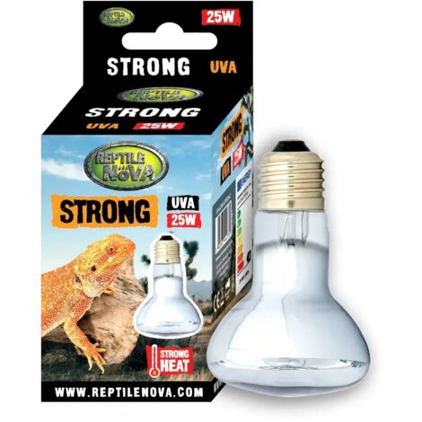 Reptile nova Strong: una bombilla calefactora con haz concentrado y UVA para terrarios. Reptile nova Strong: una bombilla puntual de 75 W (UVA) para terrarios. (1/5)