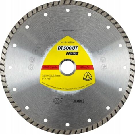 Klingspor 325354 Discos de Corte Diamantados para Amoladoras Angulares, DT 300 UT, 125 x 22.23 mm, 12200 RPM (1/2)