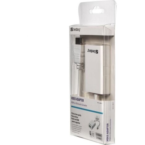 Convertidor de HDMI a VGA + audio Sandberg 508-77 (1/5)