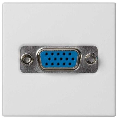 Conector de vídeo VGA Simon Connect K45 /D-Sub 15/ blanco puro K100B/9 (1/2)