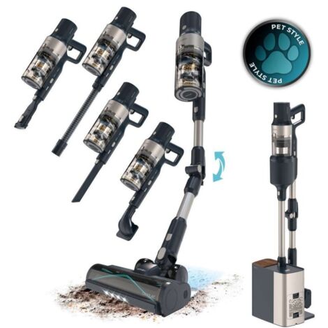 Aspiradora vertical Cecotec Conga Rockstar 5500 Hurricane Station Pet Flex (1/5)