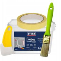 TYTAN WINS Lámina líquida para instalación hermética 2,4 L ext. Pincel blanco gratis