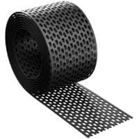 Rejilla de alero de PVC 80 mm x 5 m RAL 9005