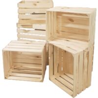 Caja de madera 50x40x30, natural FABRICANTE