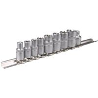 Juego de 9 llaves de vaso Torx de 1/4", 3/8"