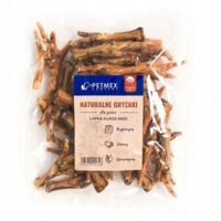 Golosina masticable natural para perros Petmex: patas de pollo deshidratadas (500 g).