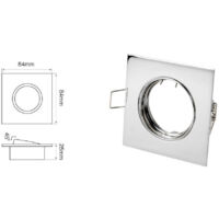 LL-OSK-CR-242960: Luminaria LED line® cuadrada, móvil, cromada, fundición