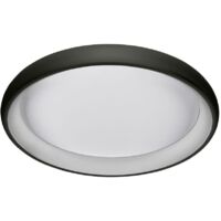 Italux Alessia - Moderna lámpara de techo LED empotrada en negro, blanco cálido 3000K 2750lm