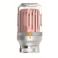 CABEZAL TERMOSTÁTICO PARA RADIADOR DE CRISTAL M30X1.5 GRIS - ROSA