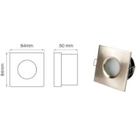 LL-OSK-SAT-245398: Luminaria LED line® cuadrada estanca, acabado satinado