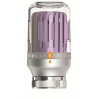 CABEZAL TERMOSTÁTICO PARA RADIADOR DE CRISTAL M30X1.5 GRIS - MORADO