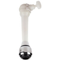 Aireador largo para grifo de cocina, conector de goma universal