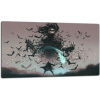 Tablero de corte de placa de vidrio 52x30 negro
