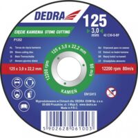 DEDRA - Disco de diamante convexo de 125 mm para cortar piedra