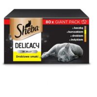 Sabores de aves de corral Sheba Delicatecy en gelatina 80 x 85 g