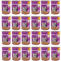 WHISKAS POLLO EN GELATINA 24x400 alimento húmedo para gatos con POLLO