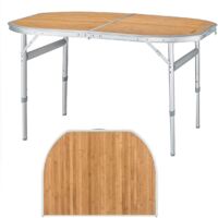 Mesa plegable de bambú KING CAMP de 120 x 80 cm
