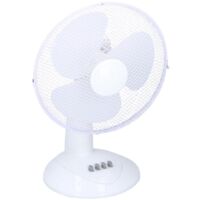 ventilador de mesa 45w 30cm 3 velocidades blanco - VENTINTERIOR - daewoo -
