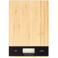 Balanza de cocina electrónica de precisión con pantalla LCD, 5000 g, color plata.