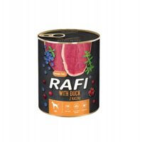 Comida para perros Rafi, pato, arándano y arándano rojo, 24 x 800 g