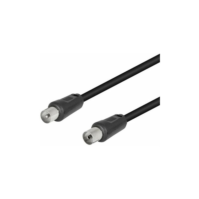 CONEXION ANTENA NEGRO RECTO 9.5MM 2.5M