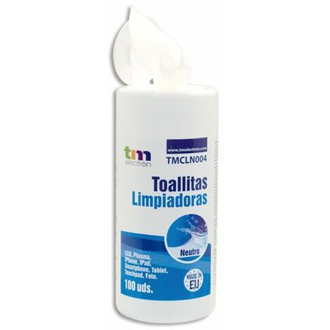 Paquete de Toallitas Limpiadoras TM Electron 100 uds