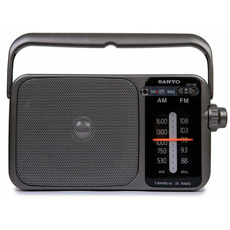 RADIO PORTATIL RED O PILAS GRIS SANYO
