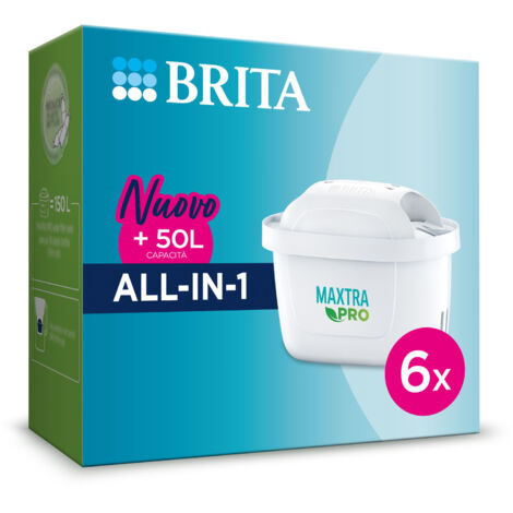 Filtro para Jarra Filtrante Brita Pro All in 1 6 Unidades