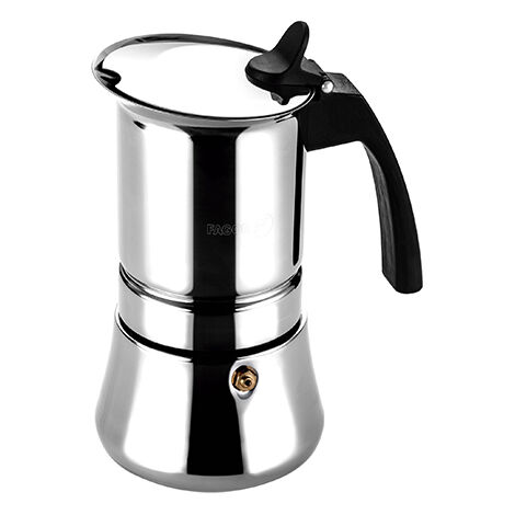 FAGOR Etnica Cafetera Italiana Inducción 6 Tazas Café,  Acero Inoxidable, Todo Tipo Cocinas, Vitrocerámica  Acero Inoxidable