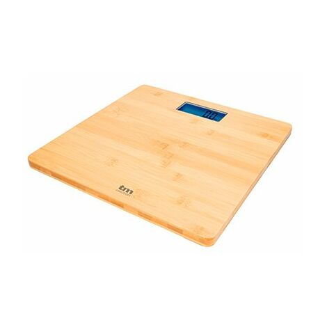 Báscula Digital de Baño TM Electron Marrón Bambú