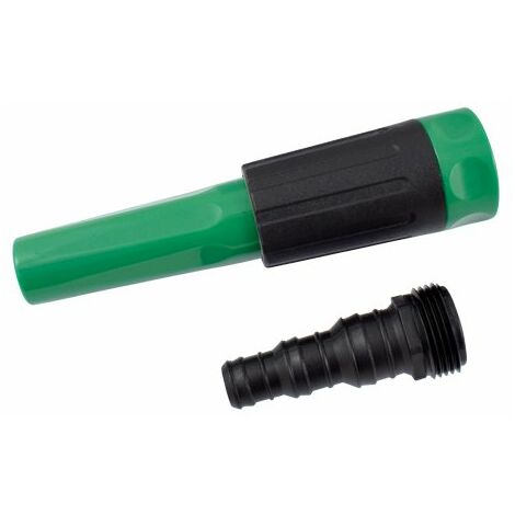Ferrestock GQ5212 Lanza regulable rosca hembra 3/4 + racor para manguera de 15 a 20 mm