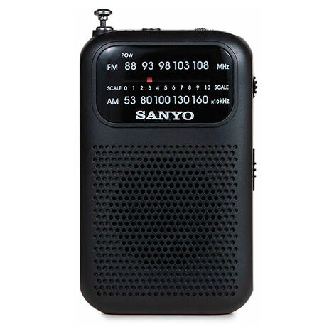 RADIO PORTATIL MINI AM/FM NEGRA SANYO
