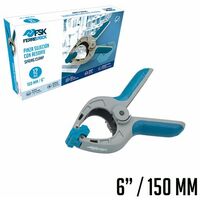 Ferrestock FSKPRS102 12pcs pinzas de sujeción con resorte, mango antideslizante, mandíbulas giratorias, muelle extra fuerte, apertura máxima 65mm, profundidad 65mm
