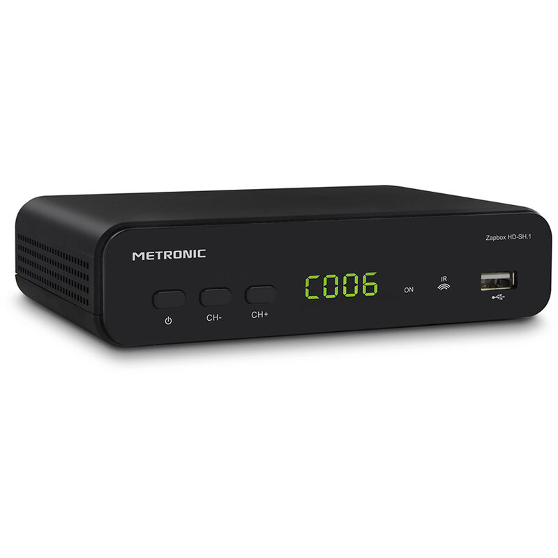 Metronic 441615 Zapbox HD-SO.1.1 - TDT-T2 HD receiver, USB socket, HDMI,  Scart, SPDIF, remote control, black: : Electronics & Photo