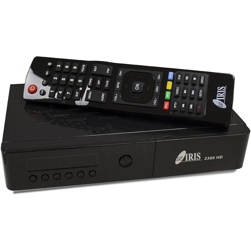 Decodificador satŽlite IRIS 2300 HD DVB-S2, WiFi, USB, RJ45, PVR