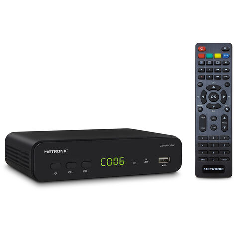 Metronic ZAP4 - Mando a distancia universal para TV, TDT, DVD y SAT, color  negro