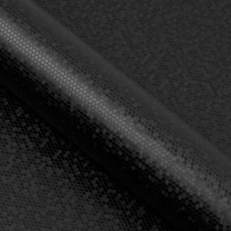 DIMEXACT - Covering carbone noir alvéolé pour toutes surfaces - Haute finition - 152 cm x 2.5 m - En Rouleau