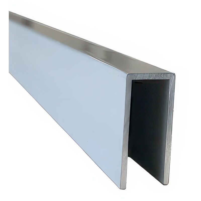 Profilé En U Aluminium 20x20 Mm - épaisseur 0,8 Mm - Pour Protection De Bords, Câbles, Décoration - Coupé Sur Mesure