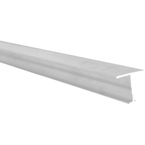 Profilé H pour façade de placard pour un effet japonisant, permet de lier deux panneaux Lg 1.5m (1000 x 119 x 24 mm, Laqué blanc) HOMEWELL