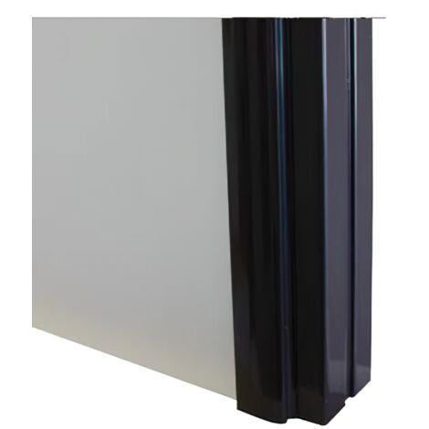 Profilé poignée aluminium Styldoor pour portes de placard coulissant d'ép. 19mm, taupe brun, longueur 2.55m HOMEWELL