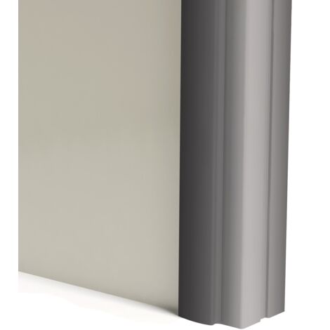 Profilé poignée aluminium Styldoor pour portes de placard coulissant d'ép. 19mm, inox brossé, longueur 2.55m HOMEWELL